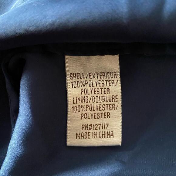 Badgley‎ Mischka sz 6 navy blue maxi long  formal gown - Picture 8 of 8